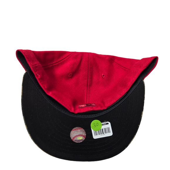 New Era 59Fifty Red Green Camo Cincinnati Reds MLB Men's Fitted Cap Hat 7 3/8 - Picture 4 of 4